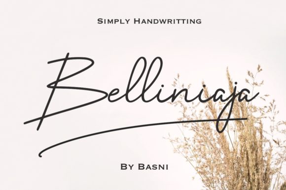 Belliniaja Font: Elegant Script for Branding