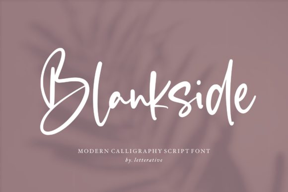 Blankside: A Handwritten Font for Editorial Design