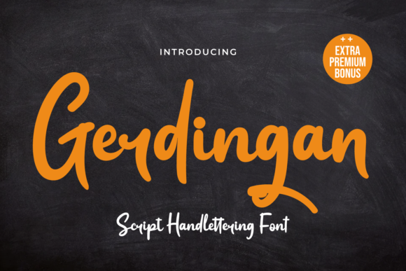 Gerdingan Font: A Handwritten Typeface for Makers