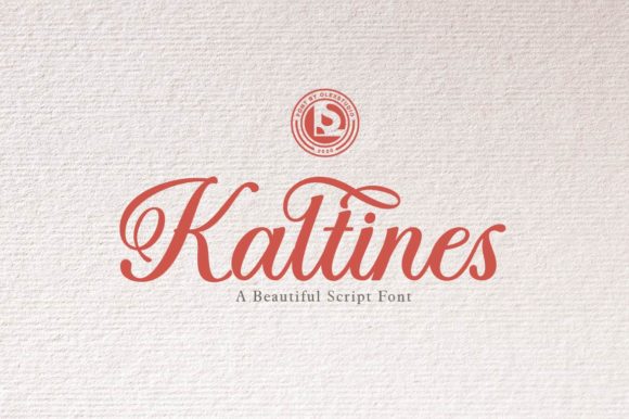 Kaltines: An Elegant Script Font for Editorial Design