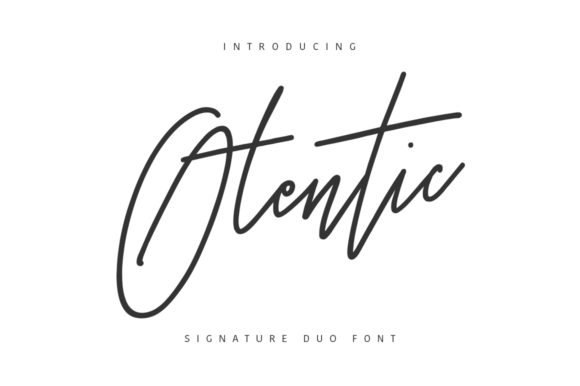 Otentic: A Bold Script Font for Crafters