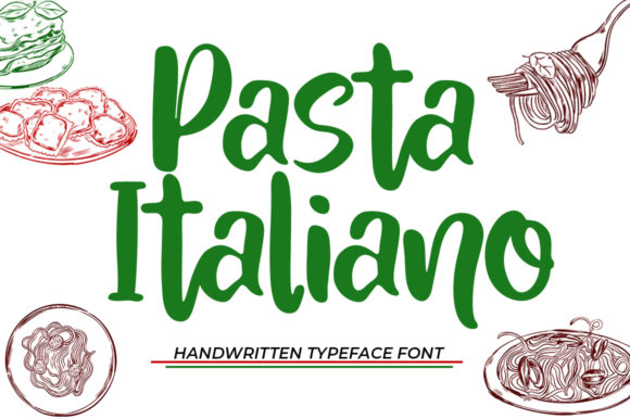 Pasta Italiano: A Handwritten Font for Bold Campaigns