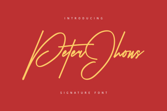 Peter Jhons: The Elegant Handwritten Font for Crafters