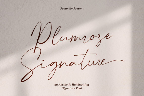 Plumrose Signature Font for Polished Branding
