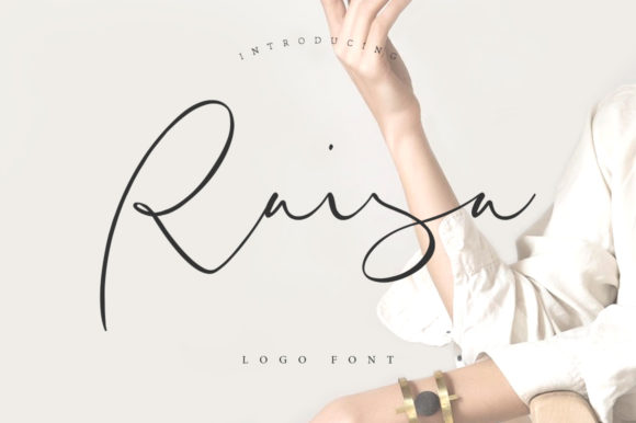 Raisa: A Modern Script Typeface for Editorial Design