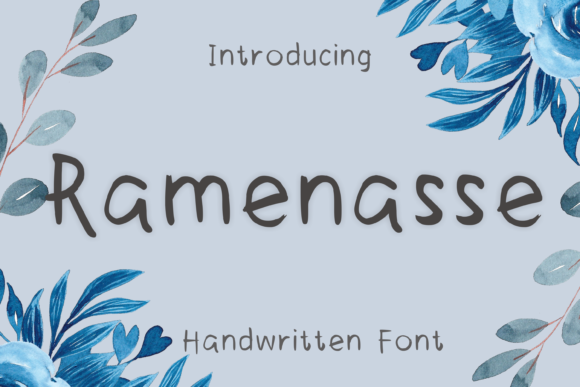 Ramenasse: A Handwritten Font for Web Design