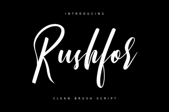 Rushfor: A Designer’s Take on Bold Script Typography