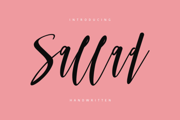 Sallad: A Handwritten Font for Authentic Branding